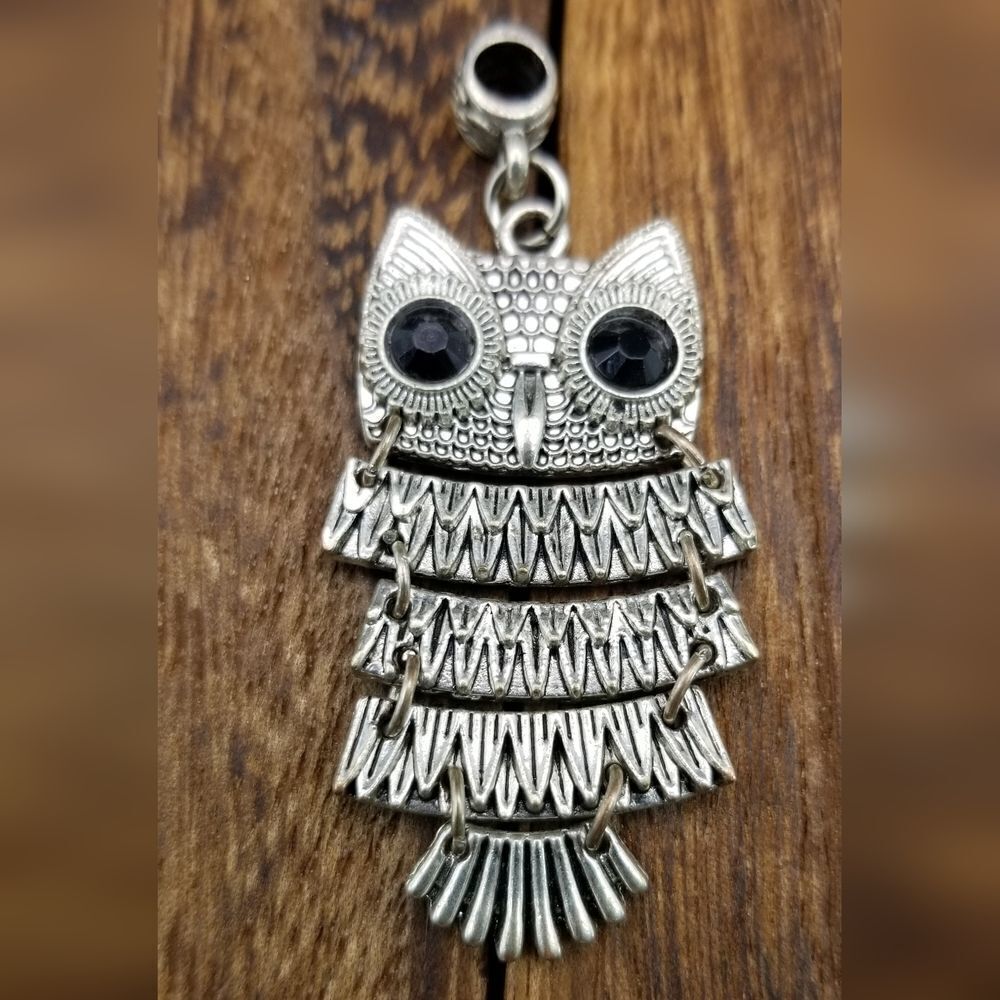 Wiggle owl necklace pendant nocturnal love P217